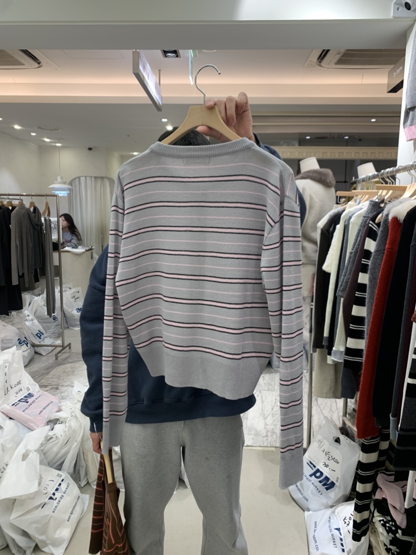 BY BOMI韓國直郵女士新款真品推薦熱賣針織衫奶油色羊毛衫BY BOMI針織衫