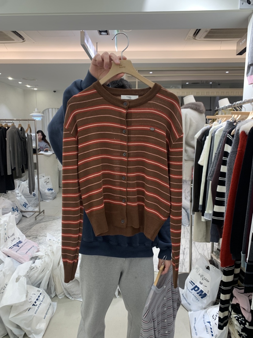 BY BOMI韓國直郵女士新款真品推薦熱賣針織衫奶油色羊毛衫BY BOMI針織衫圖色2