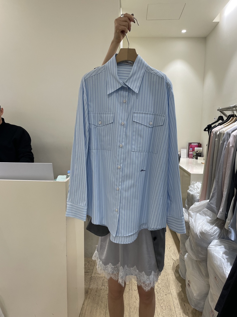 FLOWER-L東大門直郵女士新品26春夏時尚人氣熱賣襯衫蕾絲衫FLOWER-L襯衫/蕾絲衫圖色2