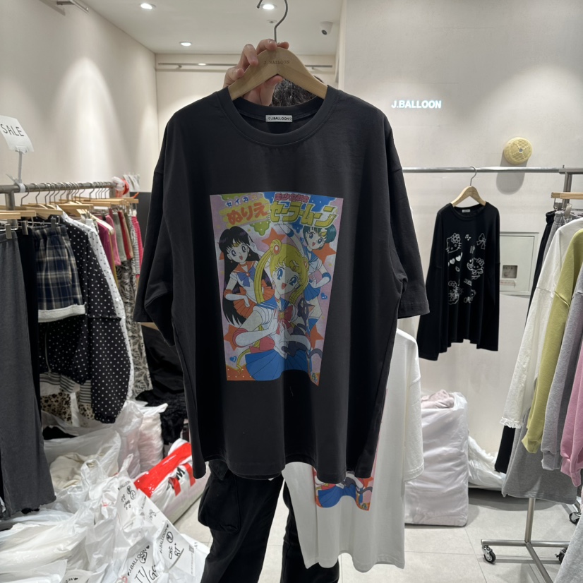 J.BALLOON東大門代購女士新款人氣真品休閑職業26春夏T恤J.BALLOONT恤圖色2