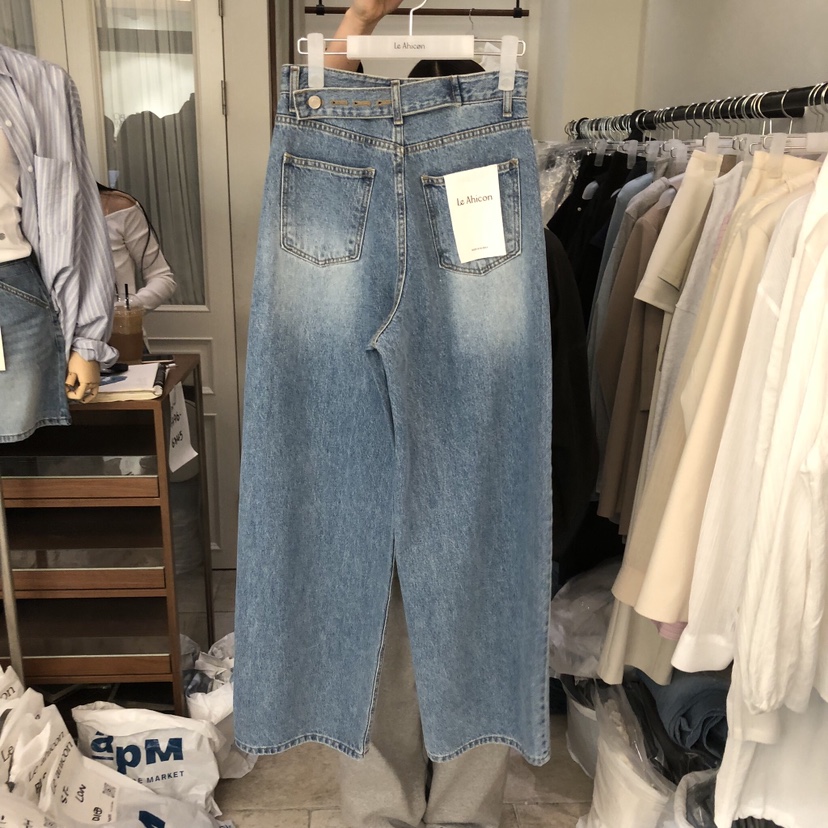 LE AHICON韓國直郵女士新款熱賣休閑26春夏真品職業牛仔褲Le Ahicon牛仔褲