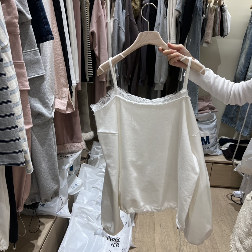 MEMOIRE東大門直郵女士新品26春夏職業人氣熱賣真品長袖T恤MEMOIRE長袖T恤