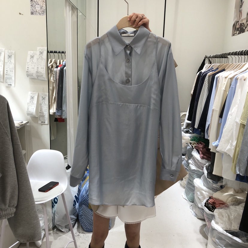 YUNBAL韓國直郵女士新款時尚熱賣推薦人氣襯衫蕾絲衫天絲YUNBAL襯衫/蕾絲衫圖色3