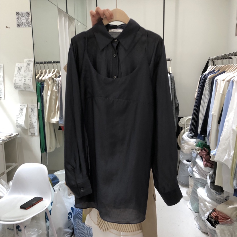 YUNBAL韓國直郵女士新款時尚熱賣推薦人氣襯衫蕾絲衫天絲YUNBAL襯衫/蕾絲衫圖色4