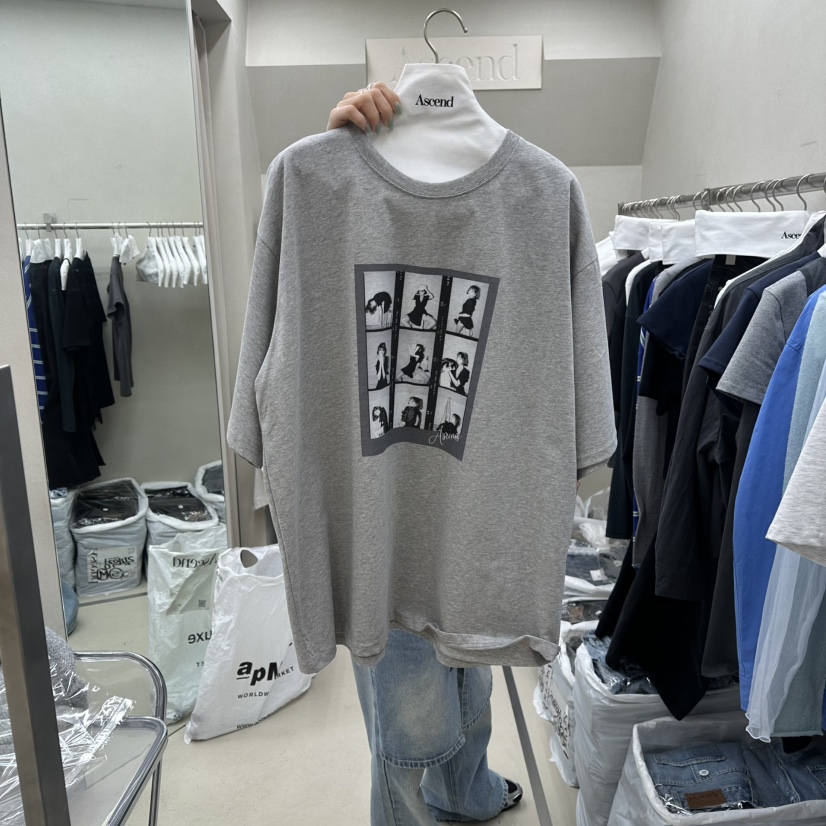 ASCEND東大門實拍女裝新品休閑真品時尚推薦26春夏職業T恤ASCENDT恤圖色2