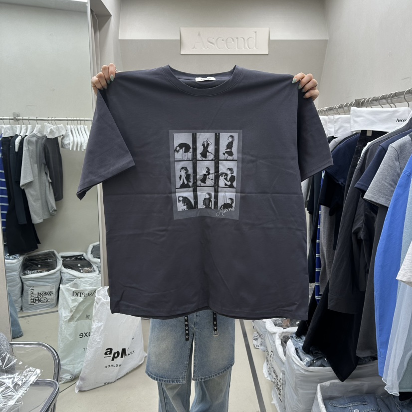 ASCEND東大門實拍女裝新品休閑真品時尚推薦26春夏職業T恤ASCENDT恤圖色3