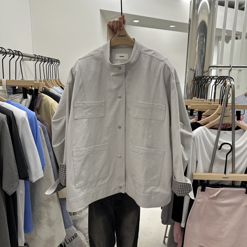 VENEFIT東大門代購女士新品時尚熱賣休閑職業26春夏人氣夾克VENEFIT/JENNIE夾克圖色2