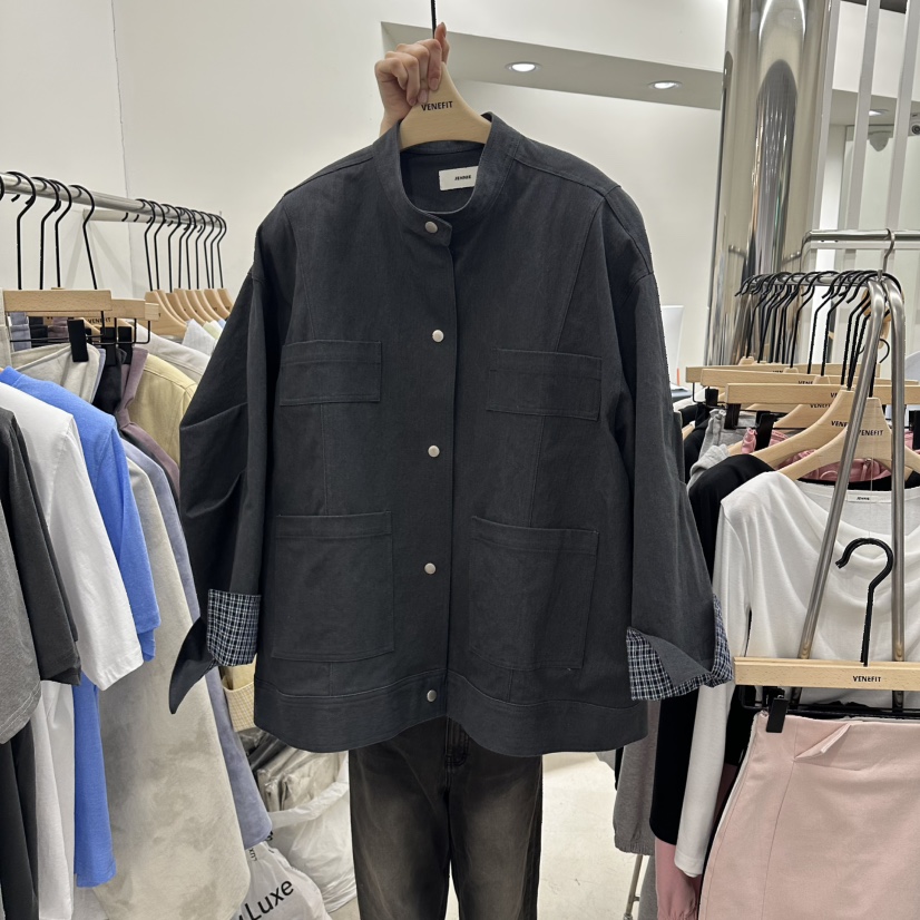 VENEFIT東大門代購女士新品時尚熱賣休閑職業26春夏人氣夾克VENEFIT/JENNIE夾克圖色3