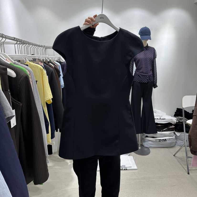 INNI東大門代購女裝新款推薦職業26春夏時尚休閑熱賣連衣裙inni連衣裙圖色1黑色