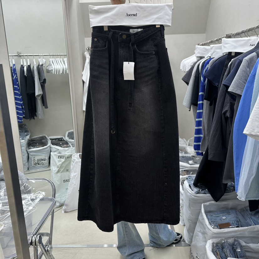 ASCEND東大門代購女裝新款人氣熱賣職業真品26春夏休閑長裙ASCEND長裙圖色1