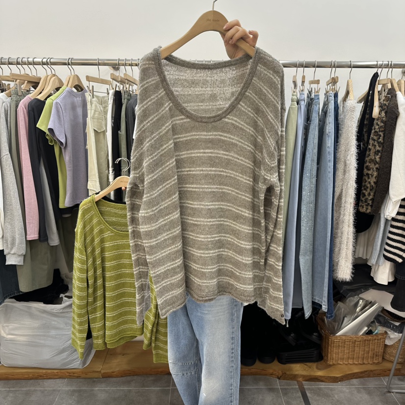 DELIGHT-L韓國代購女士新款推薦休閑熱賣26春夏針織衫刺繡DELIGHT-L針織衫圖色2