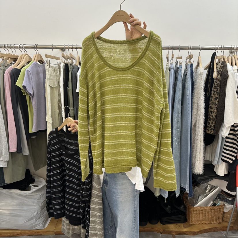 DELIGHT-L韓國代購女士新款推薦休閑熱賣26春夏針織衫刺繡DELIGHT-L針織衫圖色3