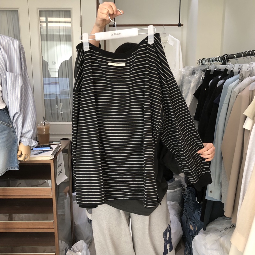 LE AHICON東大門代購女士新款推薦休閑時尚熱賣人氣長袖T恤Le Ahicon長袖T恤