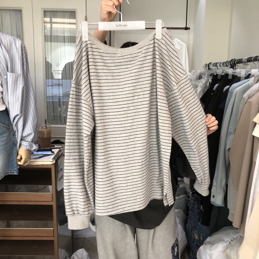 LE AHICON東大門代購女士新款推薦休閑時尚熱賣人氣長袖T恤Le Ahicon長袖T恤圖色1