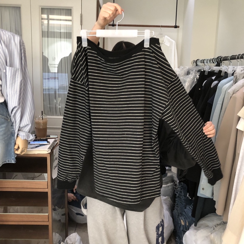 LE AHICON東大門代購女士新款推薦休閑時尚熱賣人氣長袖T恤Le Ahicon長袖T恤圖色2