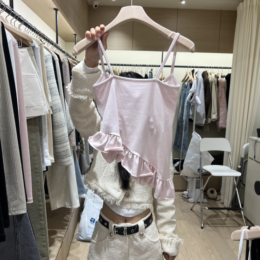 MEMOIRE韓國代購女士新款休閑26春夏熱賣推薦職業吊帶背心MEMOIRE吊帶/背心