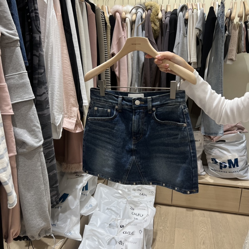 MEMOIRE東大門直郵女裝新品真品熱賣推薦人氣時尚休閑短裙MEMOIRE短裙圖色1