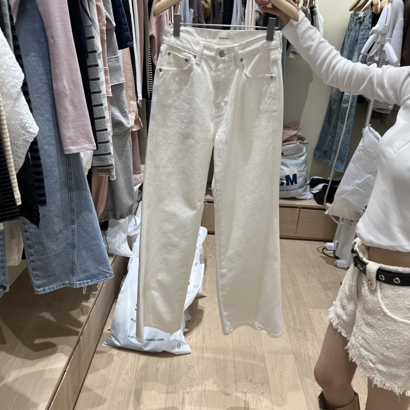 MEMOIRE韓國直郵女裝新品時尚熱賣26春夏人氣真品推薦牛仔褲MEMOIRE牛仔褲圖色1