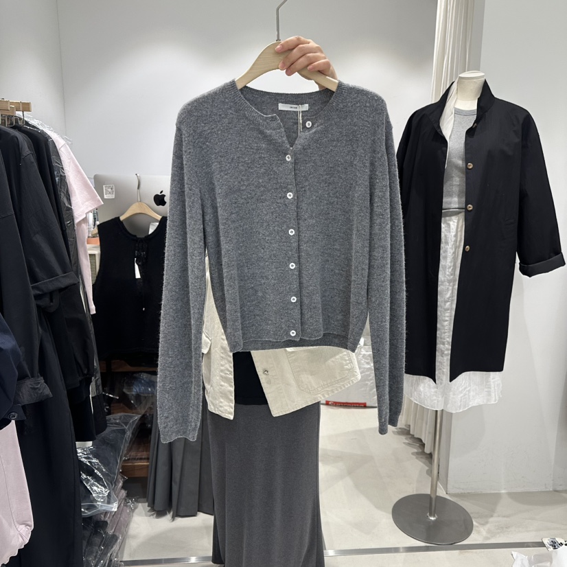 IRVINE東大門代購女裝新款時尚推薦26春夏針織衫羊絨開衫IRVINE針織衫圖色2