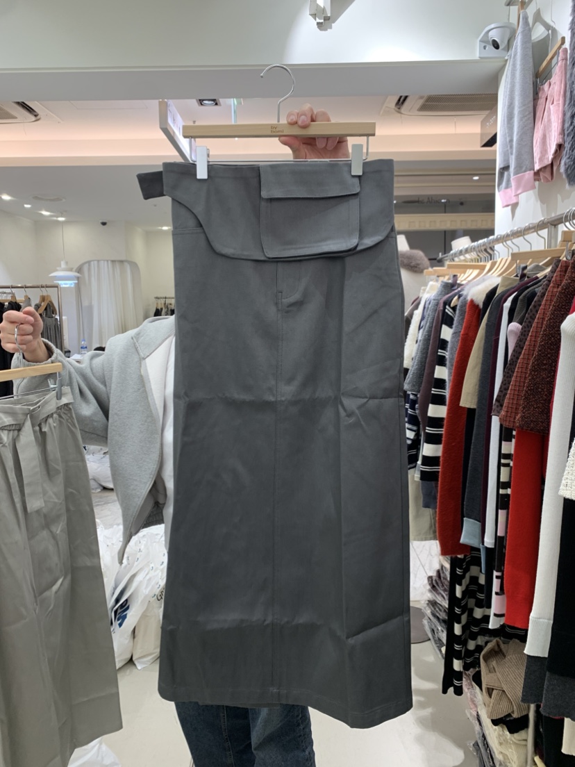 BY BOMI東大門直郵女士新款熱賣真品26春夏推薦長裙口袋BY BOMI長裙圖色2