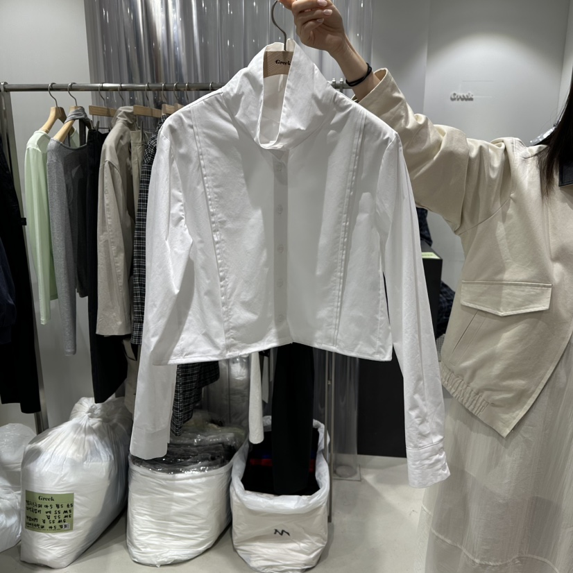 GREEK東大門實拍女士新款職業推薦人氣真品26春夏襯衫蕾絲衫GREEK襯衫/蕾絲衫圖色2