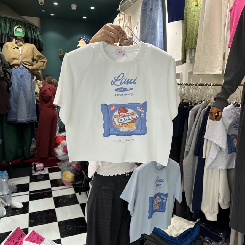 3COLOR韓國代購女士新品職業T恤Three colorT恤圖色1