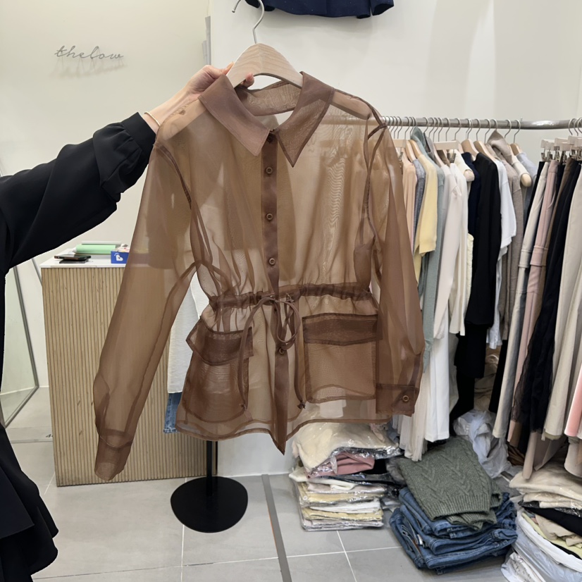 THE LOW韓國直郵女裝新款熱賣休閑人氣26春夏襯衫蕾絲衫THE LOW襯衫/蕾絲衫圖色2