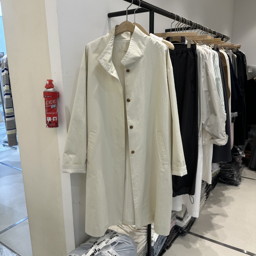 IRVINE東大門代購女裝新款真品休閑熱賣推薦人氣長款風衣IRVINE長款風衣圖色1