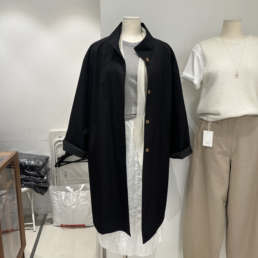 IRVINE東大門代購女裝新款真品休閑熱賣推薦人氣長款風衣IRVINE長款風衣圖色2