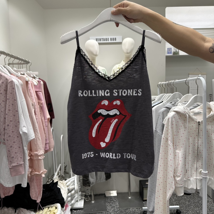 VINTAGE 888韓國直郵女士新款人氣推薦熱賣吊帶背心復古VINTAGE888/TRIPLE EIGHT吊帶/背心圖色1