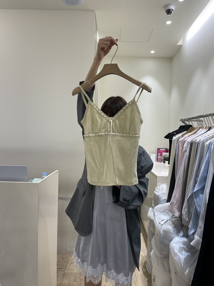 FLOWER-L東大門代購女士新品職業26春夏推薦休閑吊帶背心FLOWER-L吊帶/背心圖色2