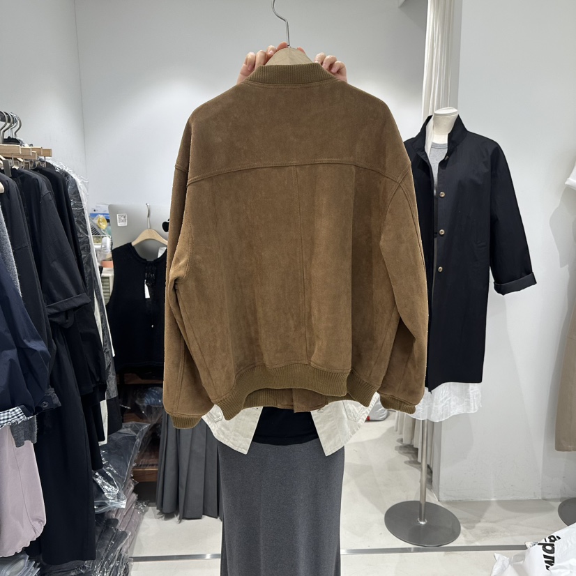 IRVINE東大門直郵女士新品推薦職業26春夏時尚熱賣夾克麂皮IRVINE夾克