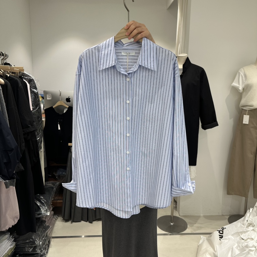 IRVINE韓國代購女士新款休閑人氣推薦26春夏時尚襯衫蕾絲衫IRVINE襯衫/蕾絲衫圖色1