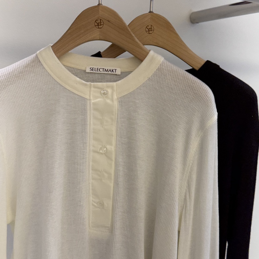 SELECT MARKET東大門直郵女士新款熱賣休閑26春夏長袖T恤SELECT MARKET長袖T恤