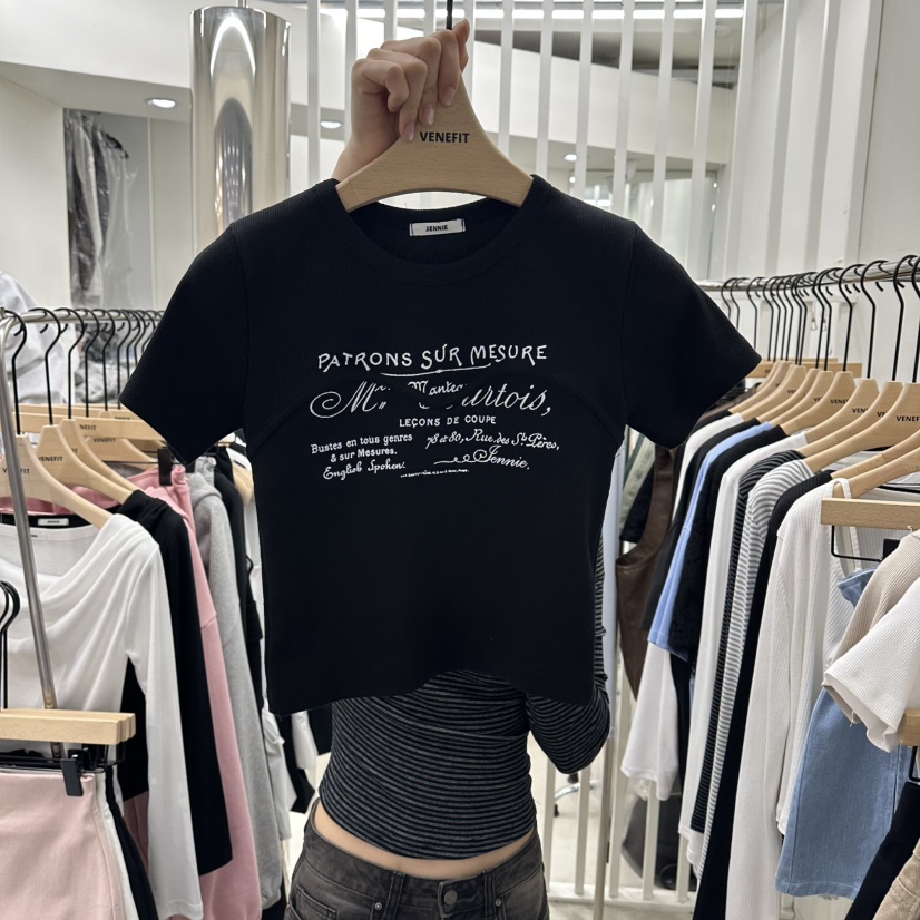 VENEFIT東大門實拍女士新品職業時尚人氣熱賣26春夏推薦T恤VENEFIT/JENNIET恤圖色3