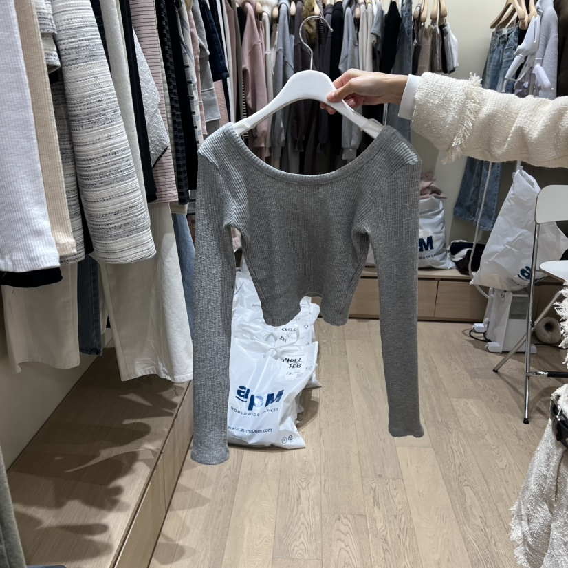 MEMOIRE韓國代購女士新款熱賣人氣休閑時尚職業真品長袖T恤MEMOIRE長袖T恤