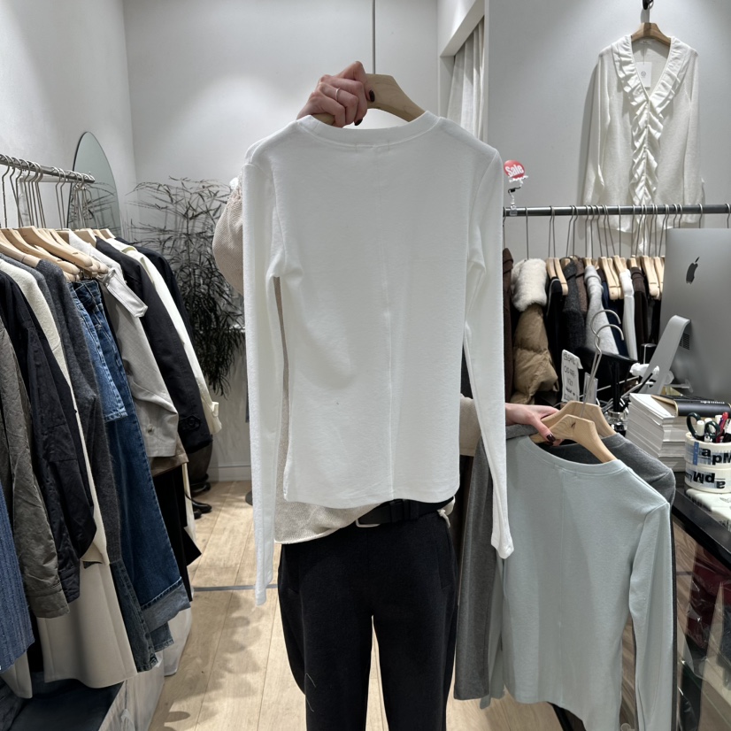 DDAY韓國直郵女士新品真品26春夏時尚休閑推薦熱賣長袖T恤DDAY長袖T恤