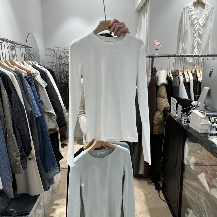 DDAY韓國直郵女士新品真品26春夏時尚休閑推薦熱賣長袖T恤DDAY長袖T恤圖色1