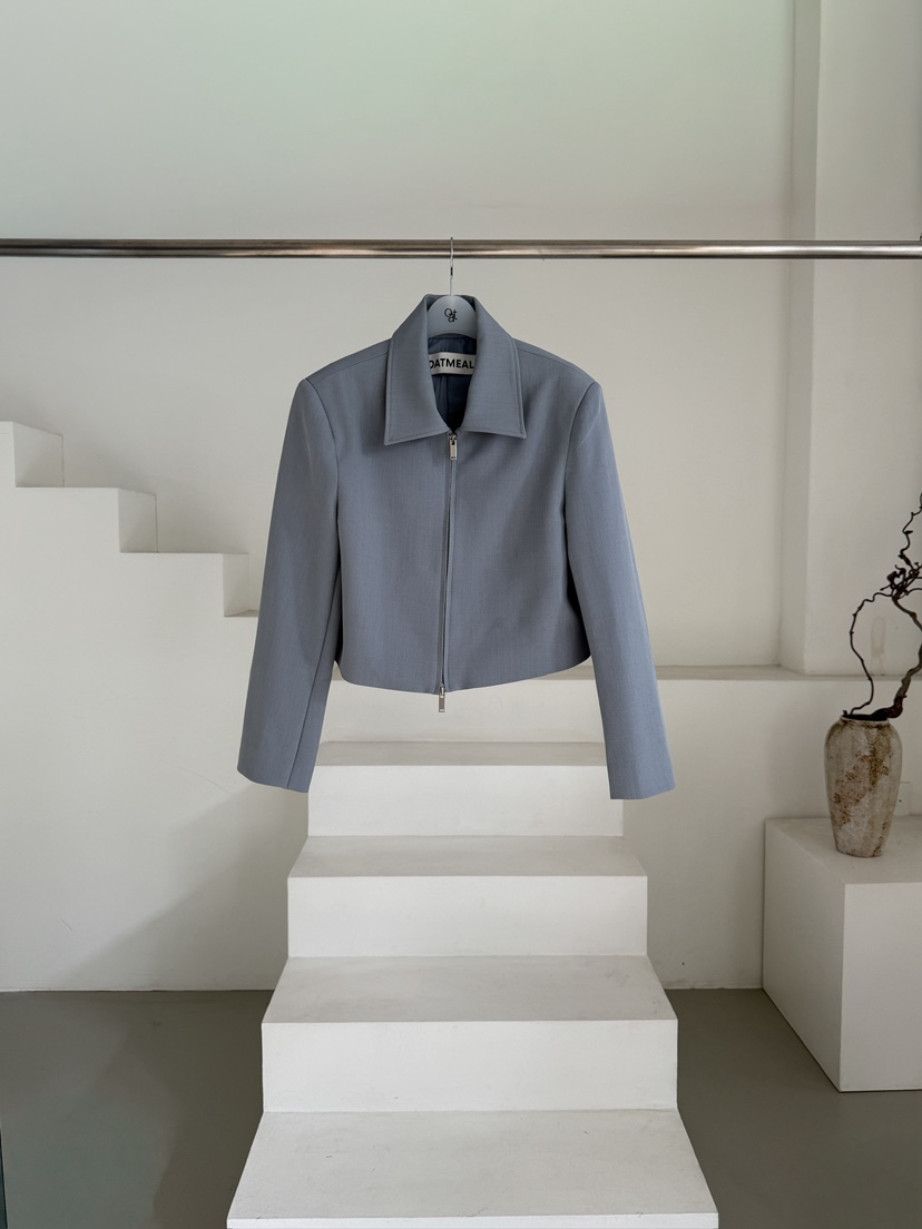 OATMEAL東大門代購女士新品職業熱賣時尚26春夏真品人氣夾克OATMEAL夾克圖色2