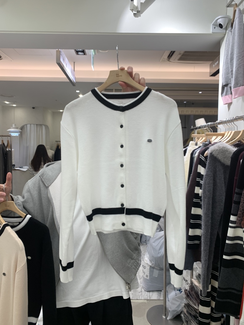 BY BOMI韓國直郵女裝新品熱賣休閑26春夏職業針織衫開衫BY BOMI針織衫圖色2