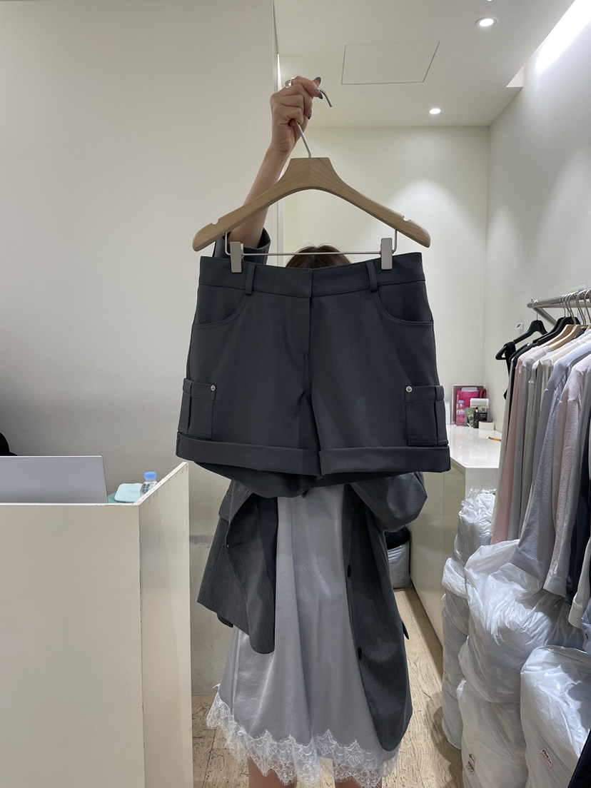 FLOWER-L東大門實拍女士新款真品推薦職業時尚人氣26春夏短褲FLOWER-L短褲圖色2