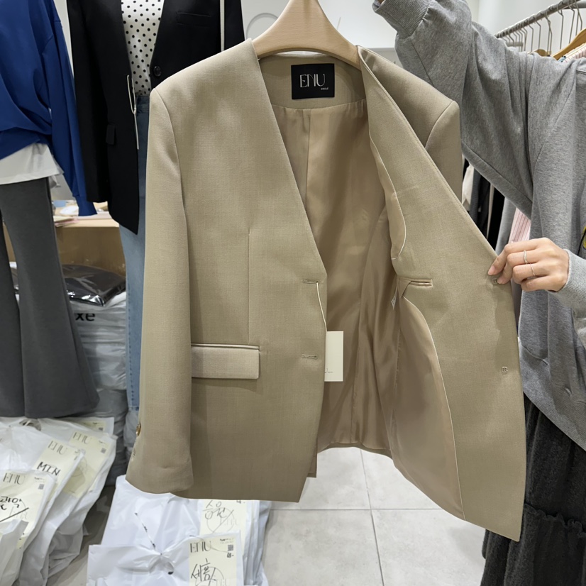 EN.U東大門實拍女裝新品時尚人氣真品熱賣推薦休閑職業夾克EN.U夾克