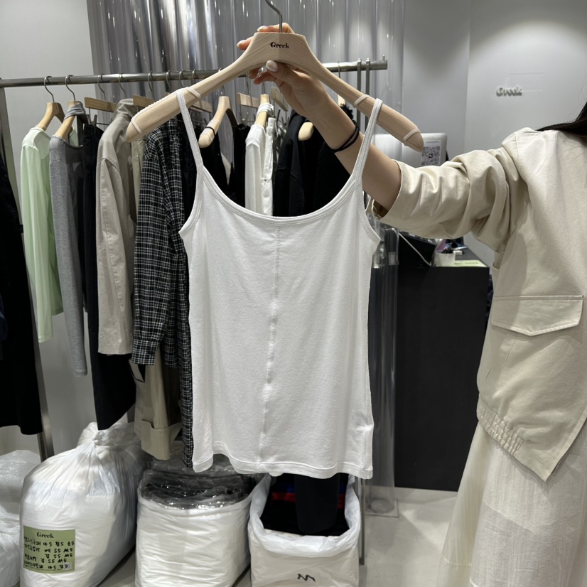 GREEK韓國直郵女士新品26春夏休閑人氣推薦吊帶背心不含內搭GREEK吊帶/背心圖色1