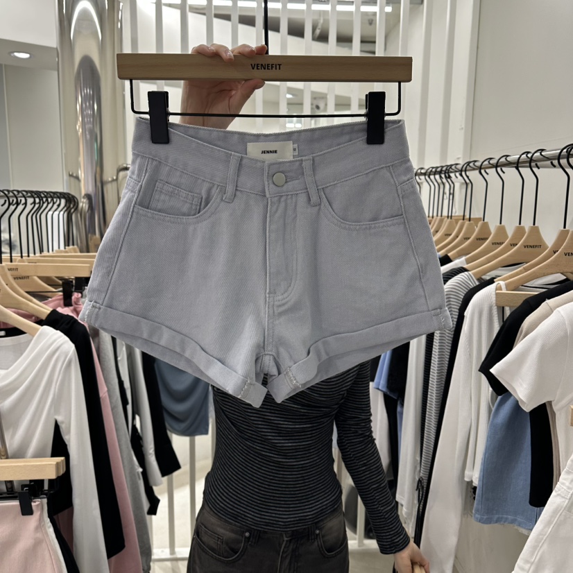 VENEFIT東大門代購女士新款真品26春夏職業人氣時尚休閑短褲VENEFIT/JENNIE短褲圖色2