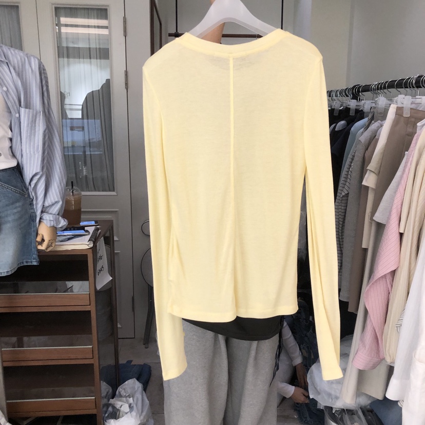 LE AHICON東大門代購女裝新品休閑人氣熱賣長袖T恤不含吊帶Le Ahicon長袖T恤