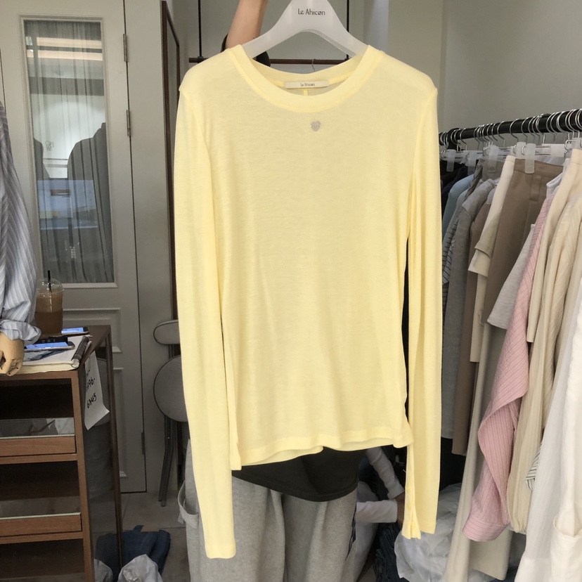 LE AHICON東大門代購女裝新品休閑人氣熱賣長袖T恤不含吊帶Le Ahicon長袖T恤圖色3