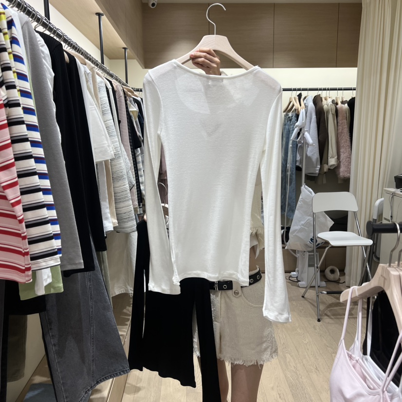 MEMOIRE東大門實拍女士新品真品推薦休閑職業時尚長袖T恤MEMOIRE長袖T恤