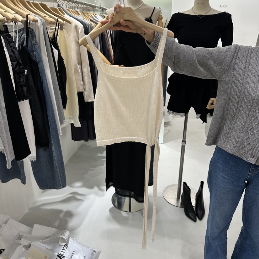 AHOY韓國代購女裝新品職業休閑推薦時尚吊帶背心不含內搭AHOY吊帶/背心圖色2