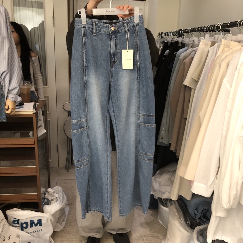 LE AHICON東大門直郵女裝新品26春夏人氣時尚熱賣牛仔褲Le Ahicon牛仔褲圖色1