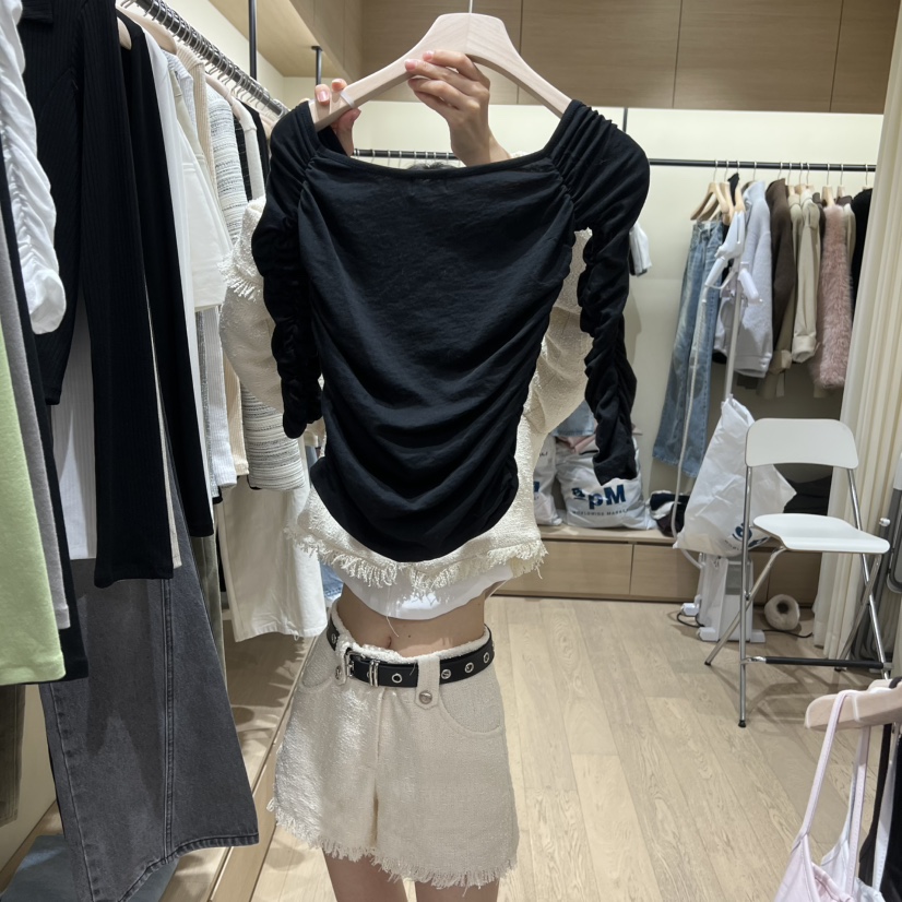 MEMOIRE東大門直郵女裝新款26春夏時尚真品人氣推薦職業T恤MEMOIRET恤